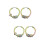 2Paires Boucles D'oreilles Chic Multicolores Accessoires De Mode 7