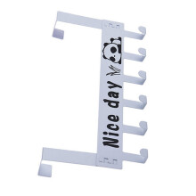 Strong Over Door Hooks Iron Door Hanger 36x17.8cm White