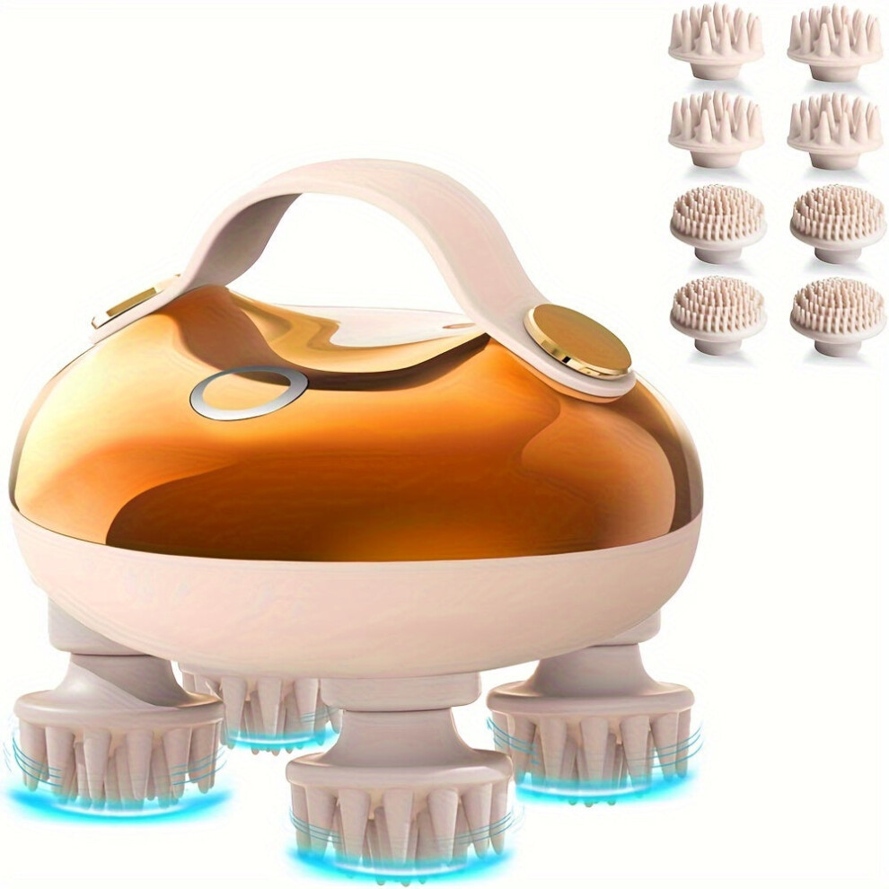 Tm Gold Portable Electric Scalp Massager(Gold)