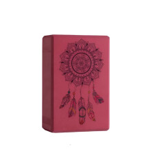 EVA Yoga Block Foam Brick Set for Gym Pilates (Burgundy)