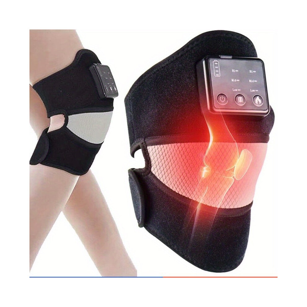 Tm Black Electric Heating Knee Pad Â Cordless Joint Hot Compress Massager(Black)