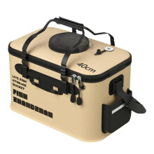 Folding Live Fish Bucket with Portable EVA Water Tank