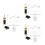 3Ensembles Valve Diverter Douche Argent Durable Installation Facile 5