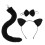 4Ensembles Ensemble Chat Oreilles Queue Costume Noir Cosplay 3