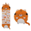 Kids Shark Sleeping Bag Plush Doll Pillow (Orange) 1
