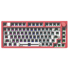 Wired Mechanical Keyboard Kit with Knob RGB Light Gasket Custom Aluminum Hot-Swap Laptop Office Gamer Wired Keyboard F