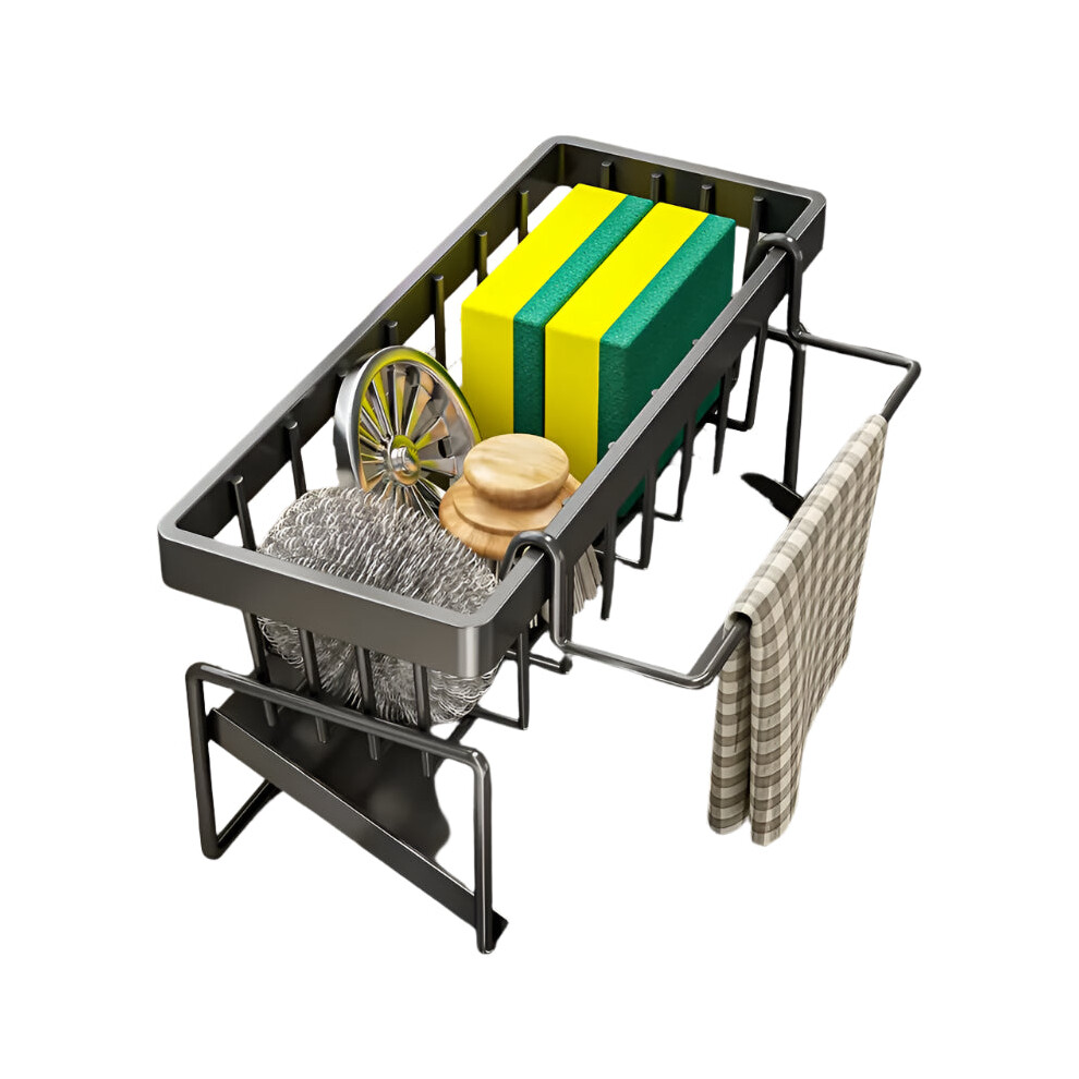 Kitchen Sink Organizer With Dishcloth Holder 9362547046349