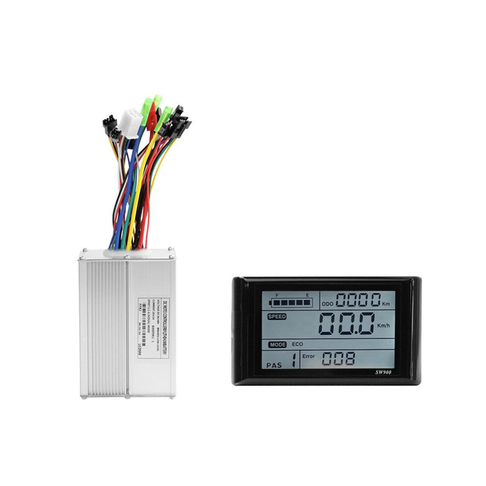 Sw900 Electric Bike Lcd Display Dashboard Sm5+2Pin+20A Sine Wave Controller For Mountain Bike Modification Accessories 4711684823880