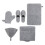 3Ensembles Ensemble Sauna Feutre Chapeau Coussin 3