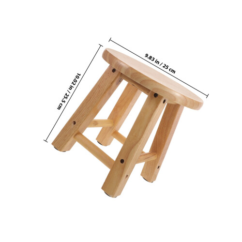 Bois Khaki Compact Pour Enfant Chaise Assise Stable 1