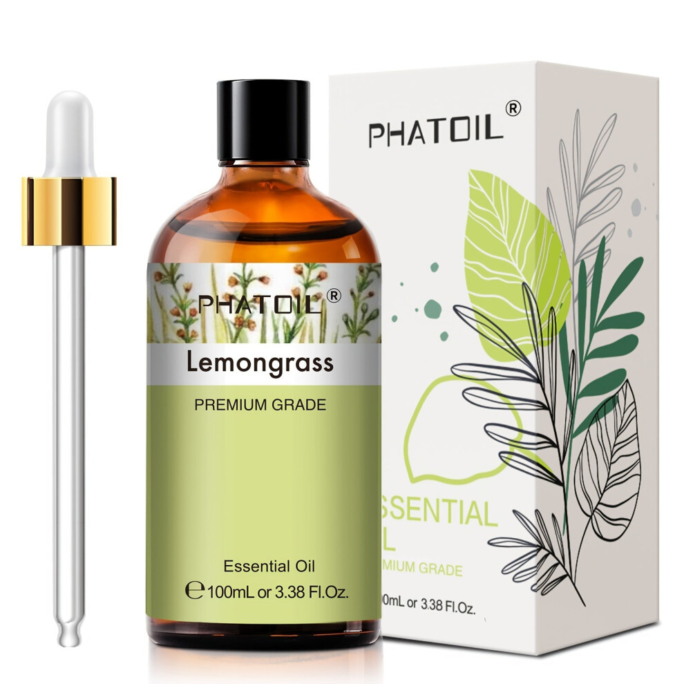 Tm Lemongrass Essential Oil 100Ml For Diffusers & Humidifiers