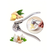 1PC Stainless Steel Garlic Press – Easy to Use & Washable