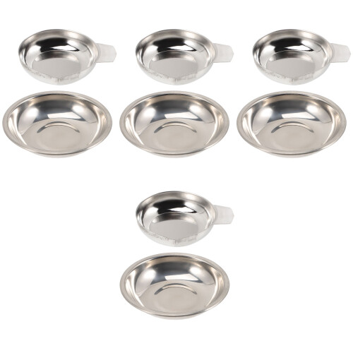 8Pcs Stackable Stainless Steel Electronic Scale Trays for Home Use 2