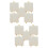 10Pièces Chevalets Blancs Pliables Bois Supports Art Décoration 7