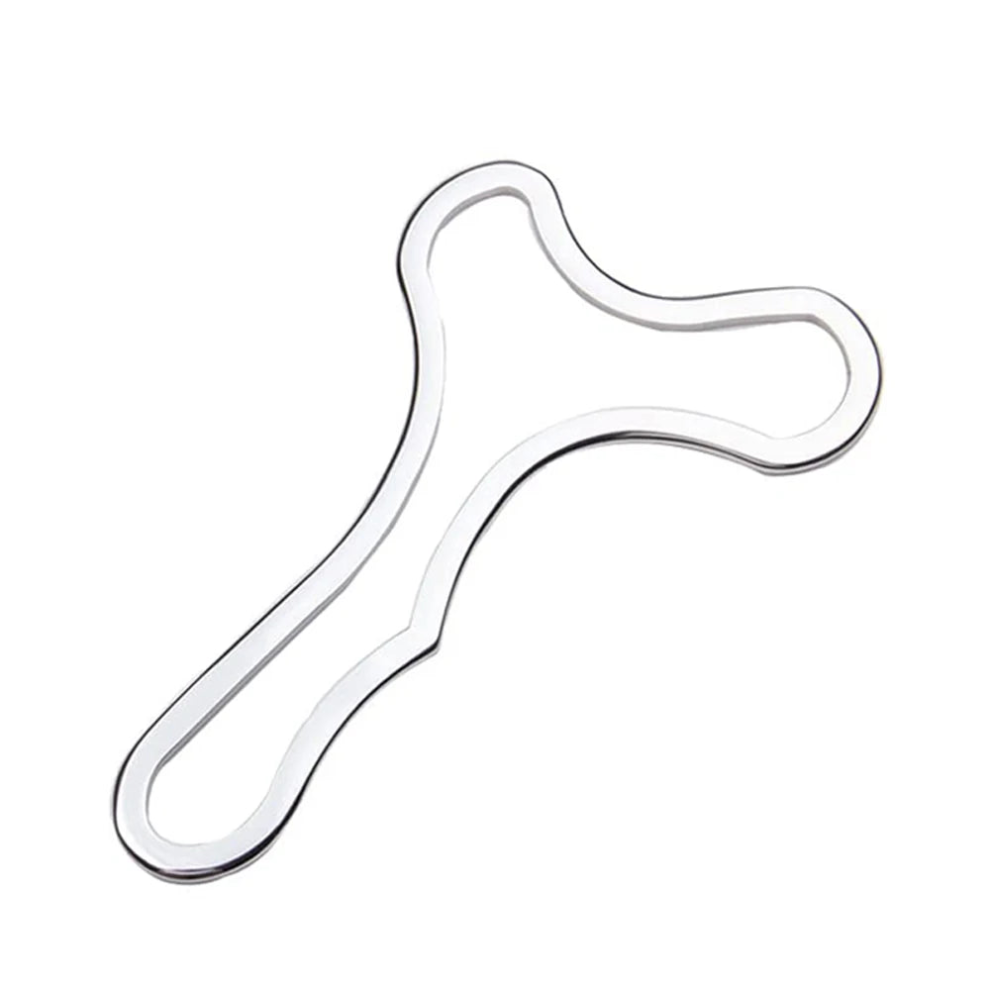Oba Silver Stainless Steel Gua Sha Scraping Massage Tool Muscle Scraper