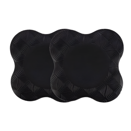 2PCS Yoga Knee Pads Extra Cushioning Black