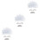 3Ensembles Perruques Scientifique Blanches Accessoires Costume Cosplay 5