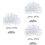 3Ensembles Perruques Scientifique Blanches Accessoires Costume Cosplay 6