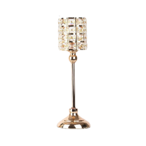Gold Crystal Candle Holder Wedding Centerpiece