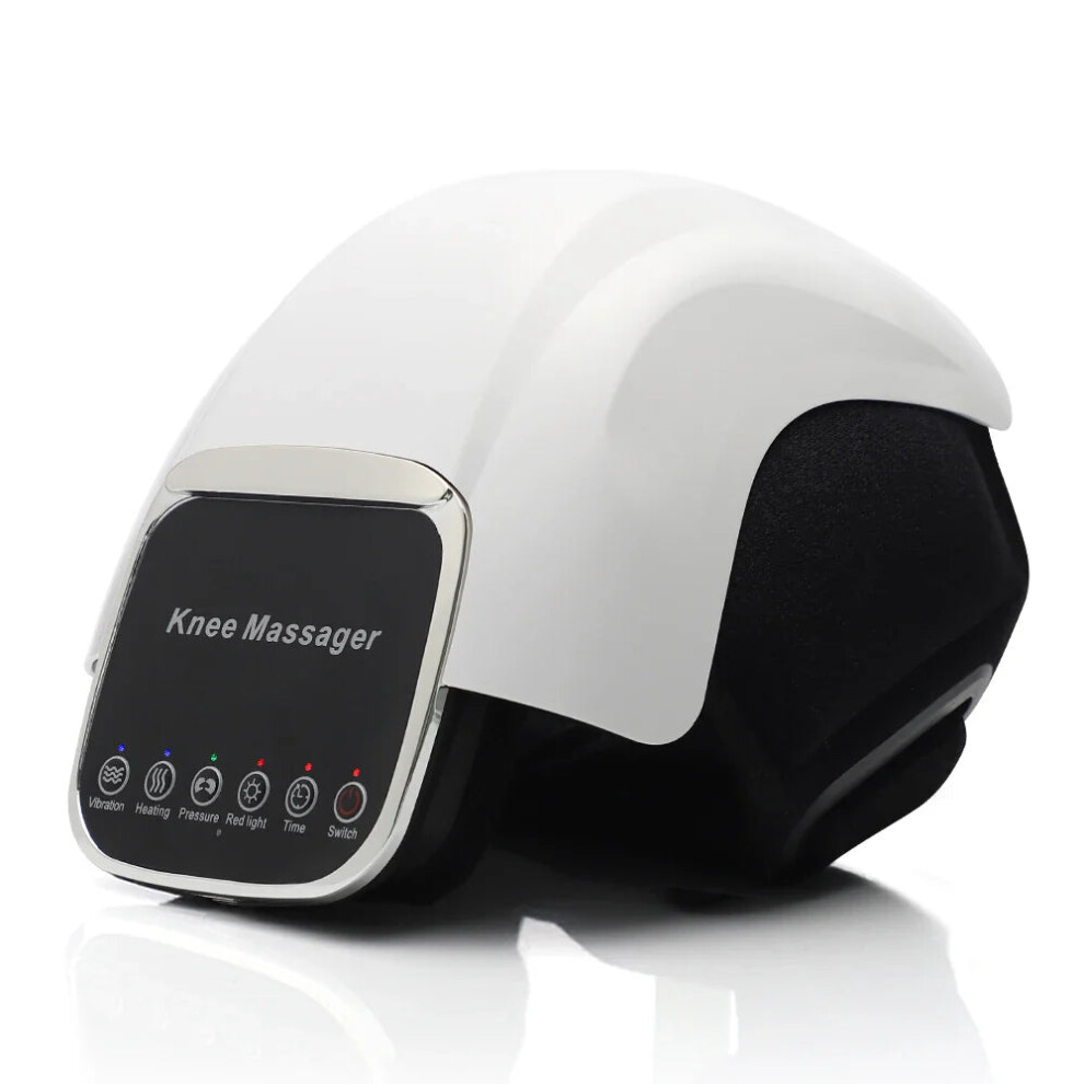Oba White Smart Heated Knee Massager Infrared Therapy & Vibration