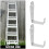 2Pièces Fixations Métal Argent Pour Échelle De Lit Durable 7