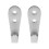 2Pièces Fixations Métal Argent Pour Échelle De Lit Durable 10