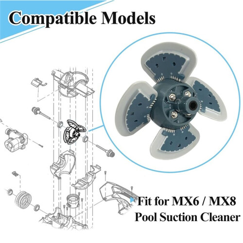 R0524900 Engine Assembly for MX6/MX8 Pool Suction Cleaners Replacement Part 2
