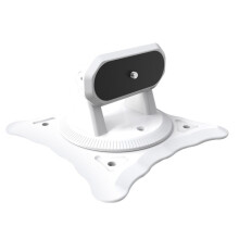 Multi Functional Projector Gimbal Desktop Bracket Lifting Bracket Wall Mounted Bracket 360 Degree Rotating Bracket White