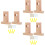 6Pièces Support Tringle En Bois Beige Résistant Décoratif 7