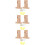 6Pièces Support Tringle En Bois Beige Résistant Décoratif 9