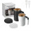 380ML Self-Stirring Electric Coffee Mug Black and White Cup 1
