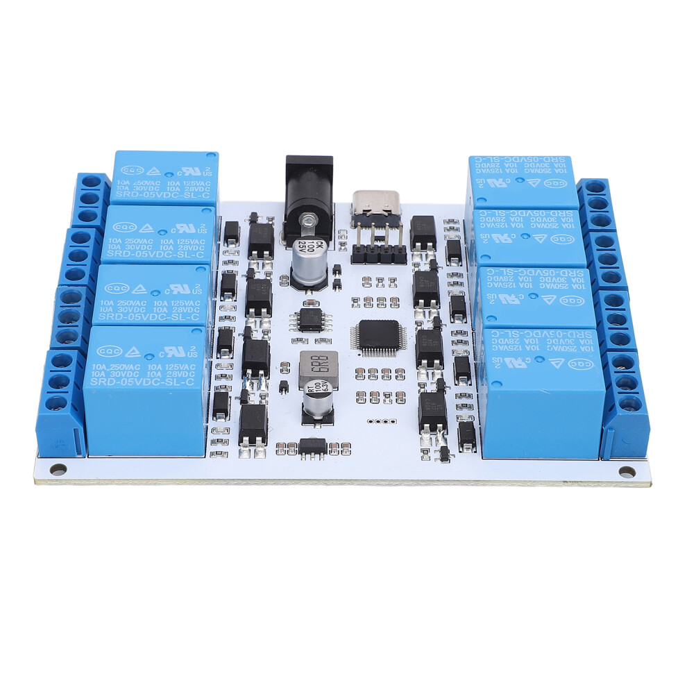 8 Channel 5V Usb Relay Module With Type C Interface, 10A/250Vac 4641385081374