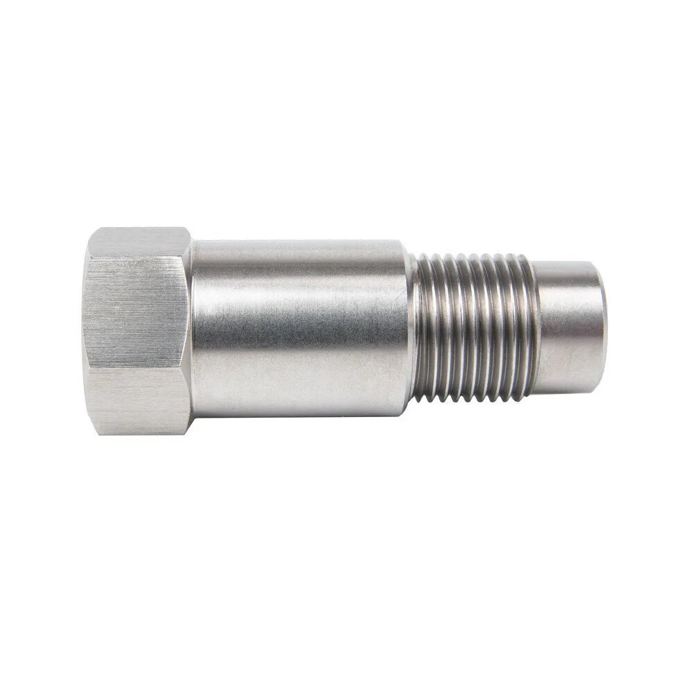 2Pcs O2 Sensor Spacer AdapterâM18x1.5 Catalyst Cel Fix Silver 9362547088806
