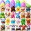 Colorful Plastic Easter Eggs with Mini Plush Toys 1