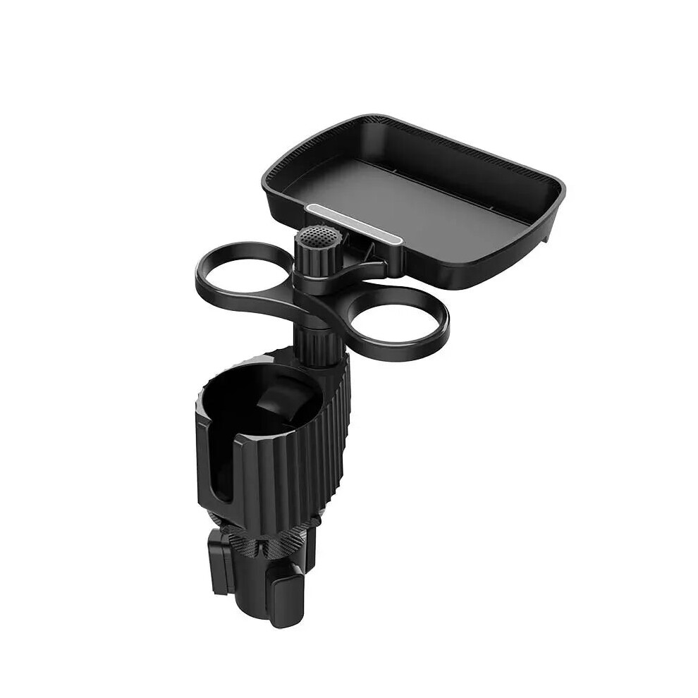 Car Cup Holder Expander Tray Detachable Food & Drink Tray Black 9362547087724