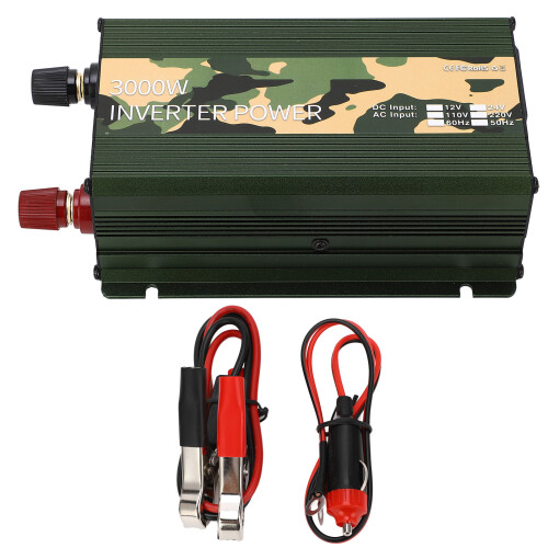 Έξυπνος μετατροπέας ισχύος ελέγχου τσιπ 3000W DC12V σε AC110V Υψηλή απόδοση μετατροπής