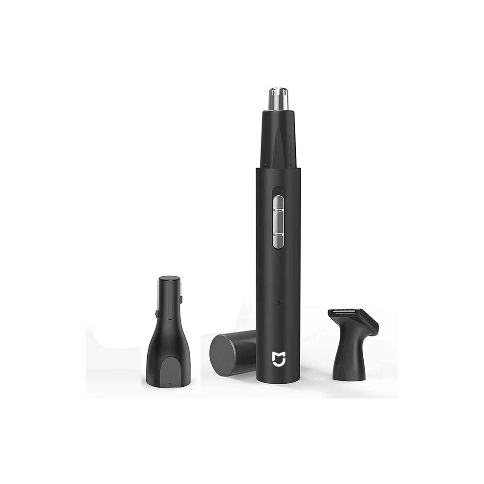 Oba Black 3-In-1 Electric Nose Ear Hair Trimmer Painless Rechargeable Clipper