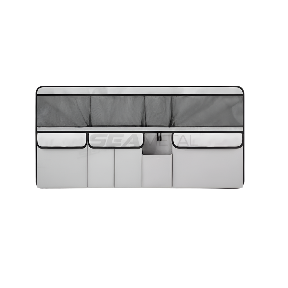 9-Pocket Car Seat Back Organizer Wear-Resistant Oxford Cloth Gray 9362547086185