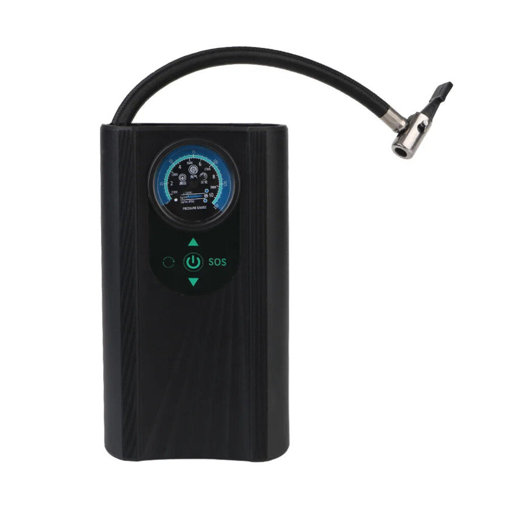 Handheld 12V Electric Air Compressor Quick Inflating Tire Pump Black 9362547085775