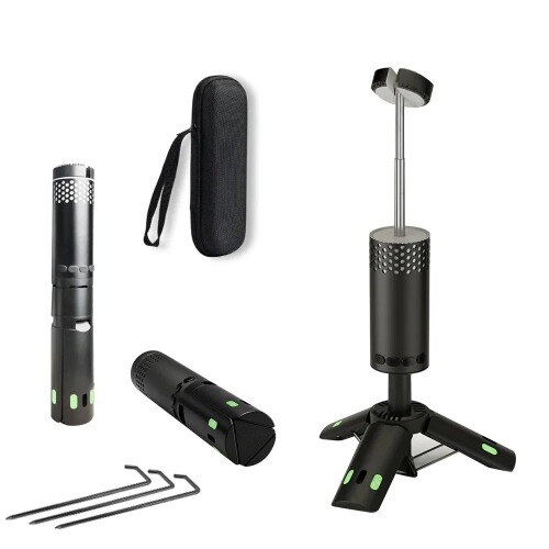 Camping LED Telescopic Flashlight Tripod Rechargeable Emergency Lamp