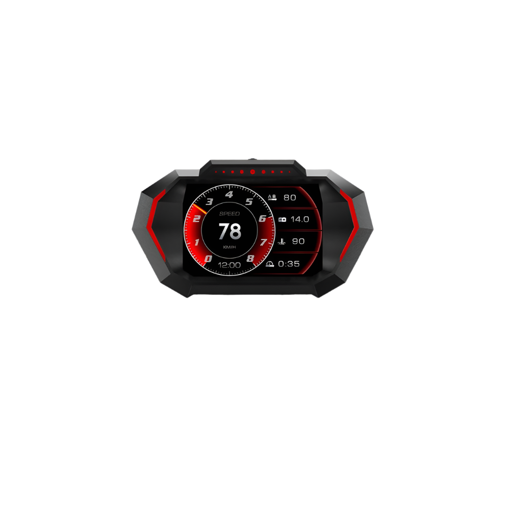Car Speedometer Head Up Display Hud Gps Obd2 Slope Met Black 9362547087076