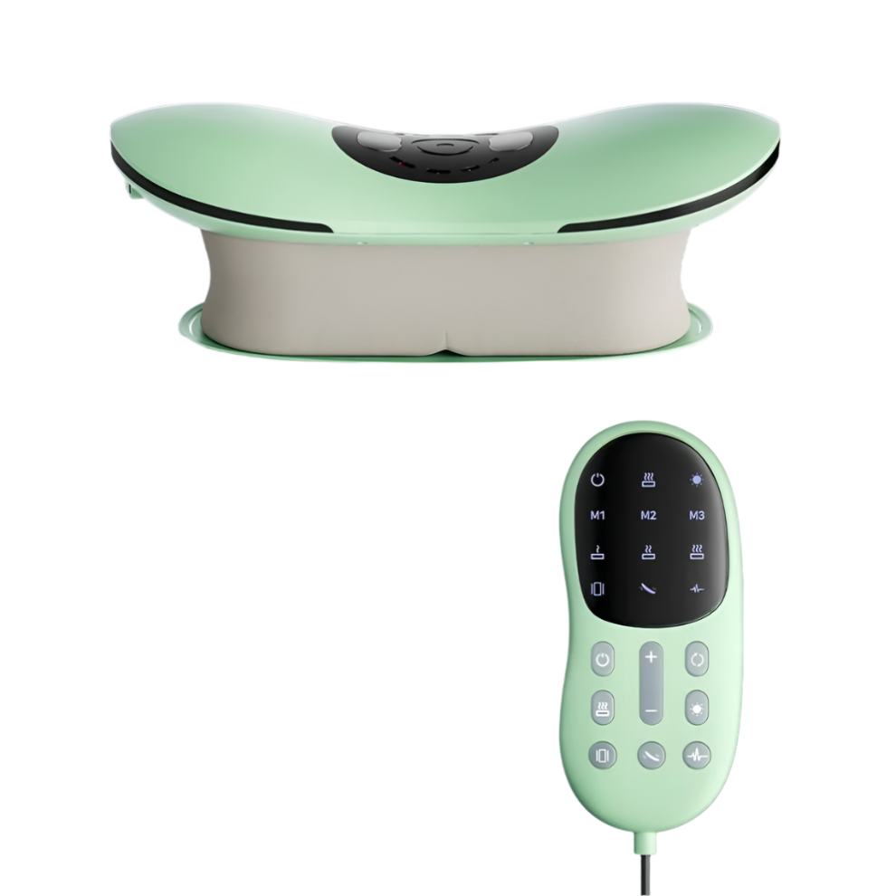 Oba Green Rechargeable Electric Lumbar Traction Massager Adjustable Vibration