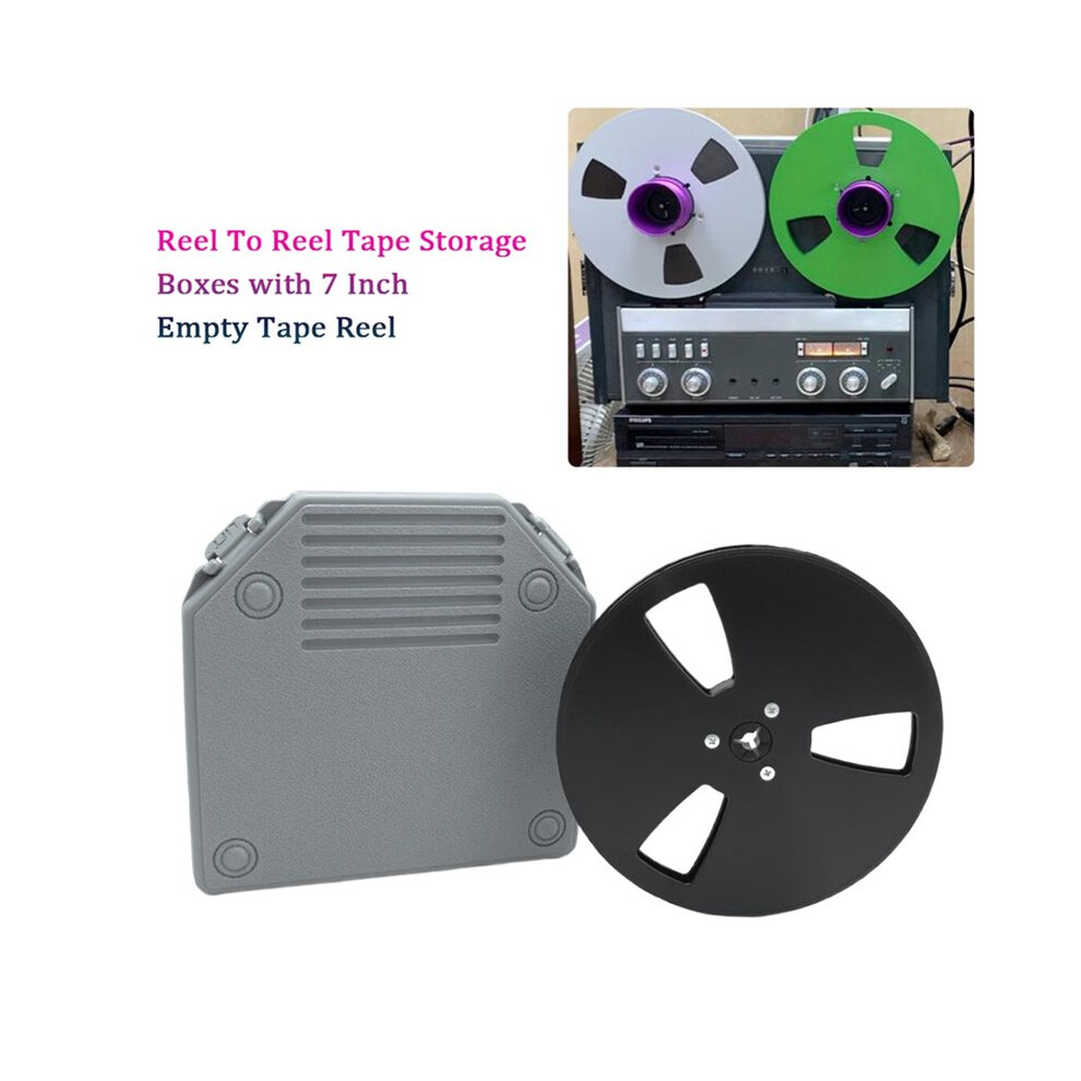 7 Inch Empty Tape Reel With 3 Holes With Empty Take Reels Storage Box Protection Open Reel Recording Tape Box Case 4712762739932