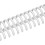 10 Pack 30 Ring Comb Binding Spines 150 Pages 19mm White 2