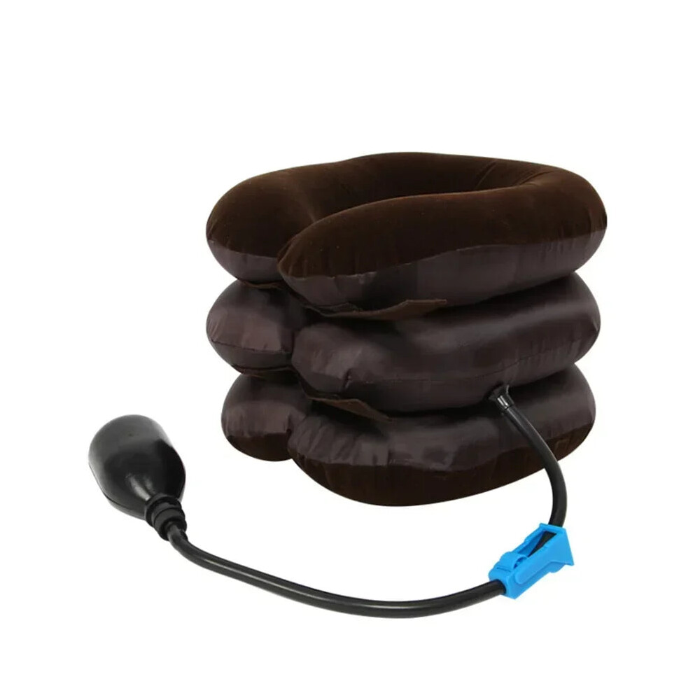 Oba Brown Inflatable Neck Stretcher Air Cervical Traction Device
