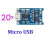 TP4056 +Protection Dual Functions 5V 1A Micro/Type-C USB 18650 Lithium Battery Charging Board Charger Module Micro USB 7