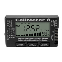 Battery Balancer Digital Battery Checker With Discharge Function Intelligent Cell Meter LiPo Battery Compatible LiFePO4Li Ion NiCd NiMH, Voltage