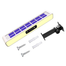 Solar Lights Solar Flashing Red and Roadblock Lights Construction Signal Lights,White Shell Warm Light