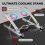 Adjustable Laptop Cooling Stand with Dual Fans 5