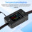 DC26  8-80V LCD Digital Battery Charging Tester Voltmeter Ammeter Power Meter Voltage Current Tester 25A 5